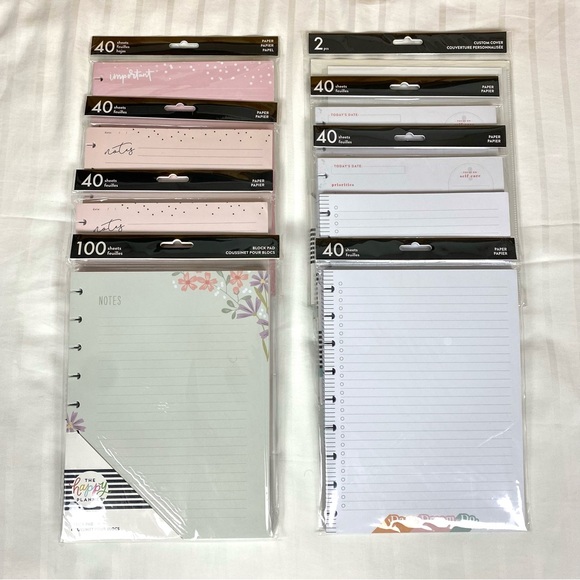 The Happy Planner Filler Paper & Custom Cover HUGE Bundle Classic 7.25x9 In. NEW - Picture 1 of 12